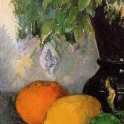 Flowers and Fruit" – Iconic Post-Impressionist Still Life by Paul Cézanne (c.1880)