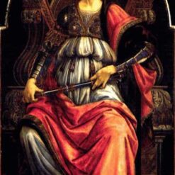 Fortitude by Sandro Botticelli - 1470 Allegorical Painting, Uffizi Gallery, Florence