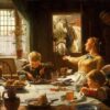 Custom Oil Painting Reproduction of One of the Family by Frederick George Cotman – 1880