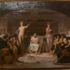 Funeral Wake – c.1845-1855 by Jean-Léon Gérôme | Academicism Oil Painting
