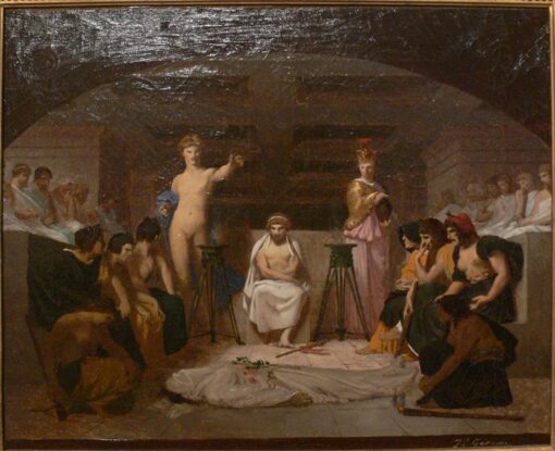 La Veillée funèbre - vers 1845-1855 par Jean-Léon Gérôme | Academicism Peinture à l'huile