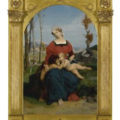 The Virgin, the Infant Jesus, and St. John by Jean-Léon Gérôme – 19th Century Religious Oil Painting