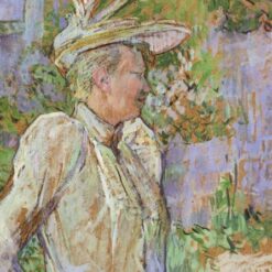 Gabrielle the Dancer by Henri de Toulouse-Lautrec – 1890 Post-Impressionist Portrait in Oil