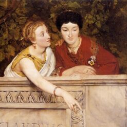Gallo Roman Women – Romantic Oil Portrait by Sir Lawrence Alma-Tadema