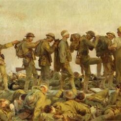 Oil Painting Inspired by John Singer Sargent’s Gassed – Realistic Genre Art on Canvas