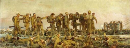 Oil Painting Inspired by John Singer Sargent’s Gassed – Realistic Genre Art on Canvas