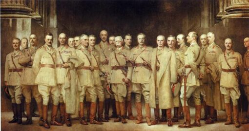 John Singer Sargent Oil Painting – General Officers of World War I, 1920-1922, Realist Portrait