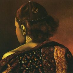 Geodesic Portrait of Gala Inspired by Salvador Dali – Realism Surrealist Oil on Panel (1936)