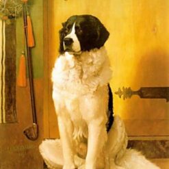 The Waiting by Jean-Léon Gérôme – Academicism Animal Painting in Oil