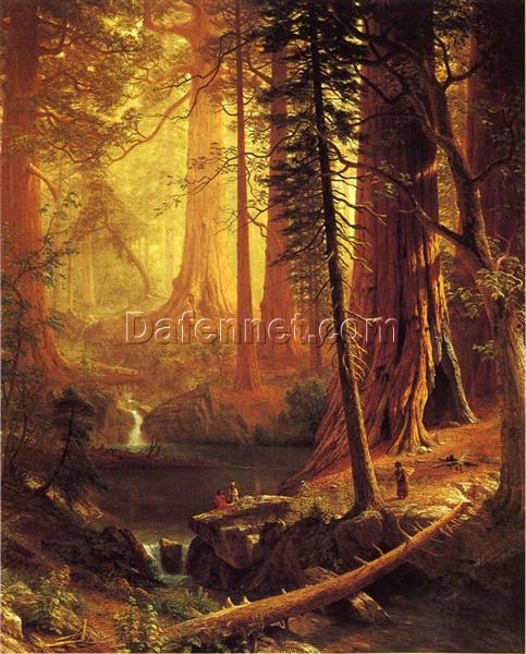 Reproduction of Giant Redwood Trees of California by Albert Bierstadt – Luminous Landscape Painting