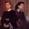 Edgar Degas 'Giovanna and Giulia Bellelli' (c.1865–1866) – Elegant Impressionist Family Portrait, LACMA