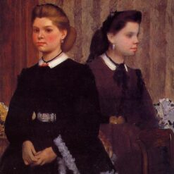 Edgar Degas 'Giovanna and Giulia Bellelli' (c.1865–1866) – Elegant Impressionist Family Portrait, LACMA