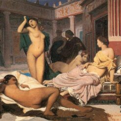 Greek Interior (Gyneceum) by Jean-Léon Gérôme – 1848 Academic Oil Painting