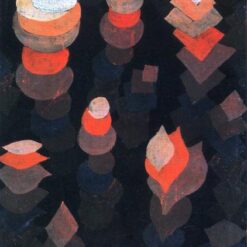 Expressionist Flower Painting Growth of the Night Plants by Paul Klee (1922) – Bauhaus Art for Living Room and Office Decor