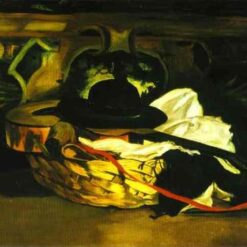 Guitar and Hat – Inspired by Édouard Manet (1862) Realist Still Life Oil Painting
