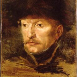 Romanticism Portrait: Head of a Horseman by Théodore Géricault – Oil Painting Reproduction