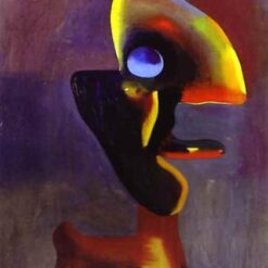 Joan Miró 'Head of a Man' – Surrealism in Oil on Cardboard (1935)