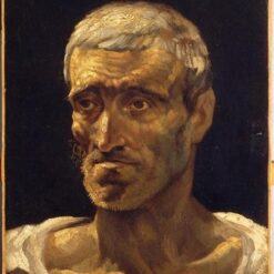 Théodore Géricault Head of a Shipwrecked Man – Romanticism Portrait Study Oil on Canvas Reproduction