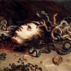Head of Medusa – Oil Painting Reproduction by Peter Paul Rubens (c.1617-1618)