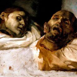 Realism Still Life: Heads of Torture Victims by Théodore Géricault – Oil Reproduction on Canvas