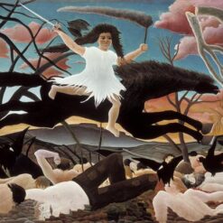 Henri Rousseau "War or the Ride of Discord" Oil Painting Reproduction – Naïve Art Allegorical Painting on Canvas