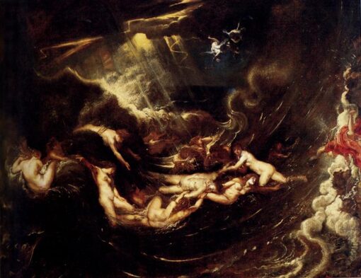 Hero and Leander by Peter Paul Rubens – Baroque Mythology Oil Painting Reproduction for Art Collectors