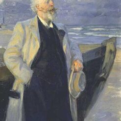 Holger Drachman by Peder Severin Kroyer – 1895 Impressionist Portrait Reproduction