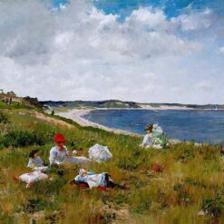William Merritt Chase’s Idle Hours – 1894 Impressionist Genre Painting Replica