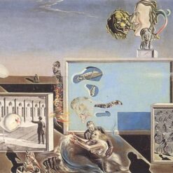 Illumined Pleasures – Surrealist Symbolic Oil Painting Inspired by Salvador Dali