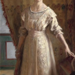 Miss Vibeke Krøyer by Peder Severin Kroyer – 1909 Full Figure Portrait Reproduction