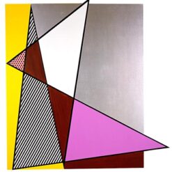 Roy Lichtenstein 'Imperfect Painting' Pop Art – Customizable Magna & Oil Canvas Painting