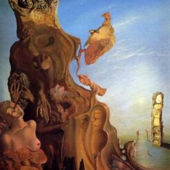 Imperial Monument of Woman-Child, Gala – Surrealist Oil Painting Inspired by Salvador Dali
