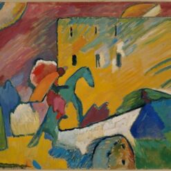 Wassily Kandinsky – The Blue Rider (1909) Expressionist Landscape Painting
