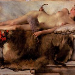 In the Tepidarium – Nude Oil Painting by Sir Lawrence Alma-Tadema (1881)