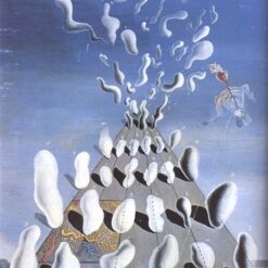 Surrealist-Inspired Inaugural Gooseflesh by Salvador Dalí – 1928 Oil on Cardboard