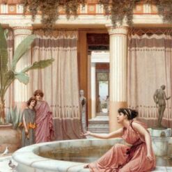 Innocent Amusements by John William Godward | 1891 Neoclassical Oil Painting