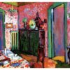 Kandinsky’s Interior (My Dining Room) – 1909 Expressionist Oil on Cardboard