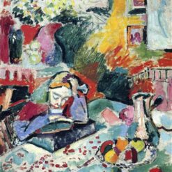Custom Oil Painting Inspired by Henri Matisse – 'Interior with a Girl Reading' (1905) – Fauvist Genre Painting on Canvas
