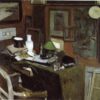 Henri Matisse Inspired Realist Interior Painting – 'Interior with a Top Hat' (1896) – Hand-Painted Oil on Canvas