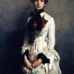 Oil Painting Inspired by John Singer Sargent’s Isabel Valle – Realistic Portrait Art on Canvas