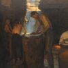Italian Village Workers Making Hats by Peder Severin Kroyer – 1880 Realism Genre Painting Reproduction