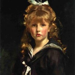 John Singer Sargent 'Jacques Barenton' Realism Portrait – Fine Art Reproduction on Oil Board