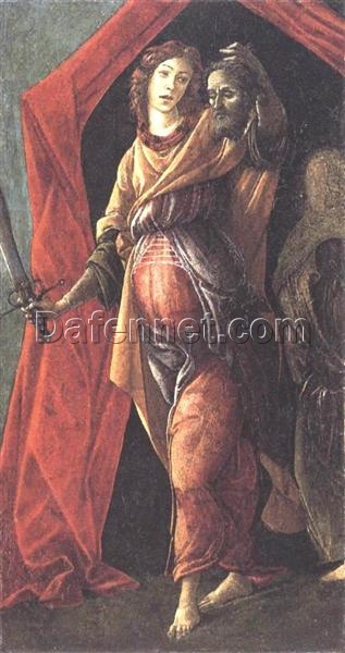 Judith Leaving the Tent of Holofernes by Sandro Botticelli – Early Renaissance Tempera on Panel