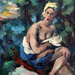 Wassily Kandinsky – Semi Nude Woman (1925) – An Exploration of Abstraction and the Human Body