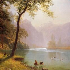 Albert Bierstadt’s Kern's River Valley, California – Luminism Landscape Oil Painting Replica, 1871 Masterpiece