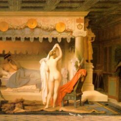 King Candaules of Lydia – 1859 by Jean-Léon Gérôme | History Painting in Oil on Canvas