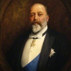 Hand-Painted Luke Fildes ‘King Edward VII’ Oil Painting - Royal Portrait Art on Canvas from Dafen Village Studio