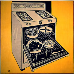 Roy Lichtenstein 'Kitchen Range' Pop Art Oil Painting – Customizable Canvas Art for Interior Décor
