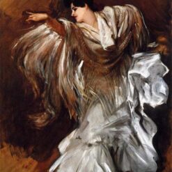 John Singer Sargent 'La Carmencita' Realism Portrait – Fine Art Reproduction on Canvas