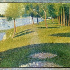 La Grande Jatte by Georges Seurat – Pointillist Oil Painting of The Seine Landscape